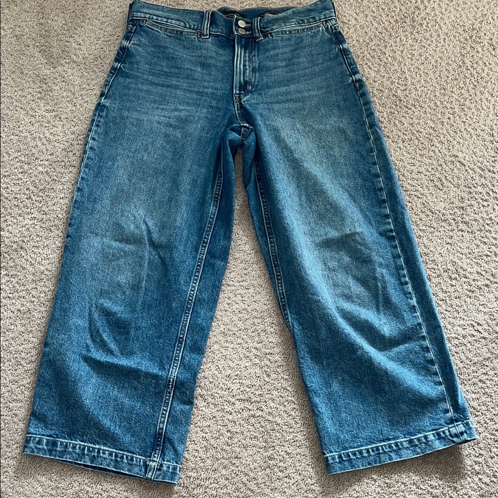 Banana Republic High-Rise Wide-Leg Crop Jeans